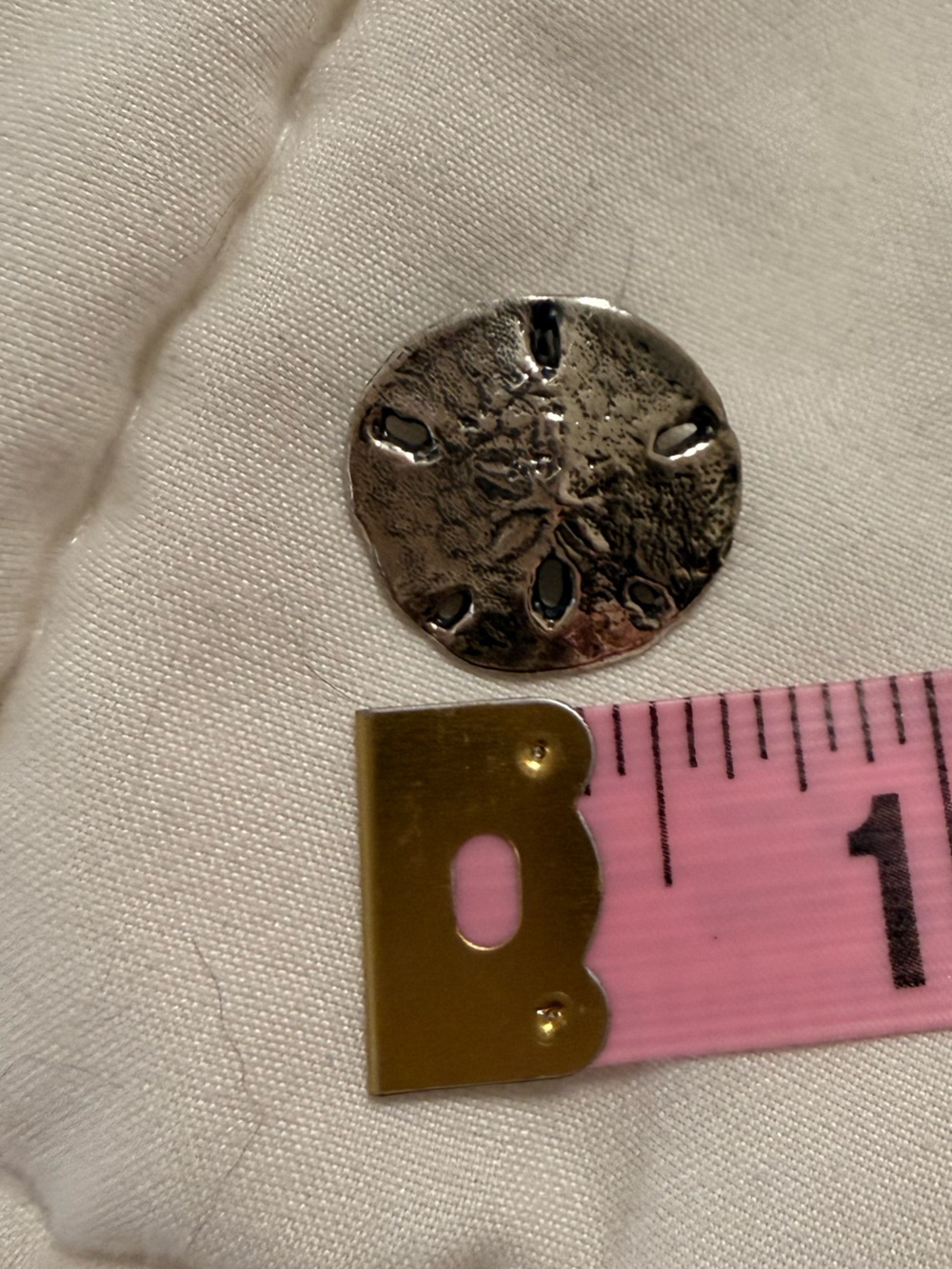 Mignon Faget Sand Dollar Sterling Silver Pendant Sea Collection